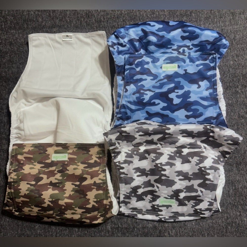 #1293 Dog Belly Bands size X Large Camo colors